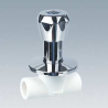 PPR VANNE CHROME DIAM 25 MM