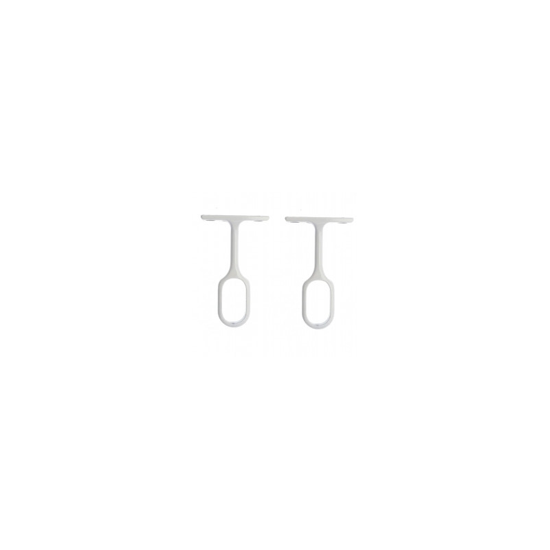 SUPPORT PENDERIE MILIEU 30X15 AC BLC (PAR 2) SUPPORT PENDERIE MILIEU 30X15 AC BLC (PAR 2)