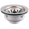 BONDE EVIER A PANIER INOX D114