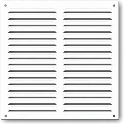 GRILLE AERATION ALU BLC 200/200 A/M