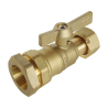 VANNE PE D25 ECROU TOURNANT 3/4 LAITON
