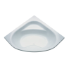BAIGNOIRE ANGLE ULYSSE2 135X135 BLANC PORCHER