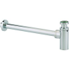 SIPHON LAVABO CHROME REGLABLE 50 A 120MM + TUBULURE L300