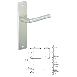POIGNEE NORMANDIE ALU BROSSE ARGENT A CLE L
