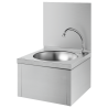 LAVE MAINS SXS MECANIQUE COMPLET AVEC DOSSERET INOX DELABIE