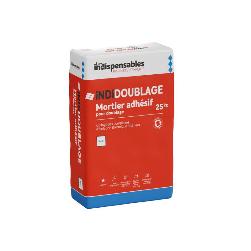 MORTIER ADHESIF INDIDOUBLAGE 25KG (MAP) MORTIER ADHESIF INDIDOUBLAGE 25KG (MAP)