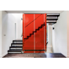 FILM TRANSPARENT ROUGE VERMILLON EN 1M52 DE LARGE, LE ML