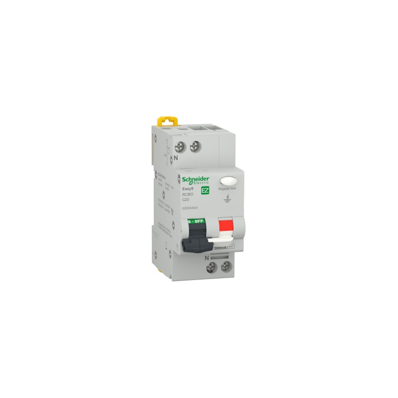DISJ DIF EASY9 1P+N 20A 4.5KA C 300MA - EZ9D22620 DISJ DIF EASY9 1P+N 20A 4.5KA C 300MA - EZ9D22620
