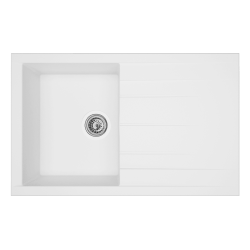 EVIER A ENCASTRER SMC 1B1E CUBE 810X500 BLANC